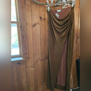 Lovers + Friends Earthy Brown Maxi Skirt